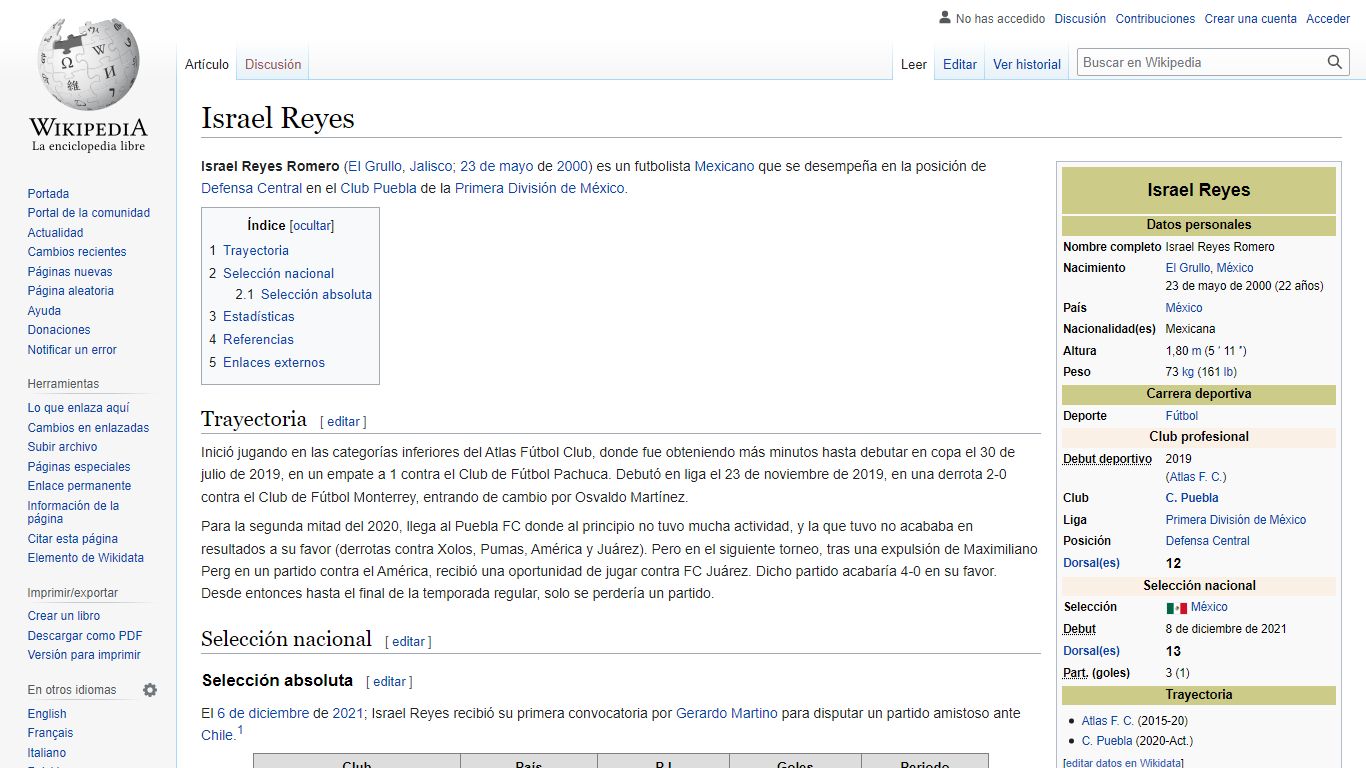 Israel Reyes - Wikipedia, la enciclopedia libre